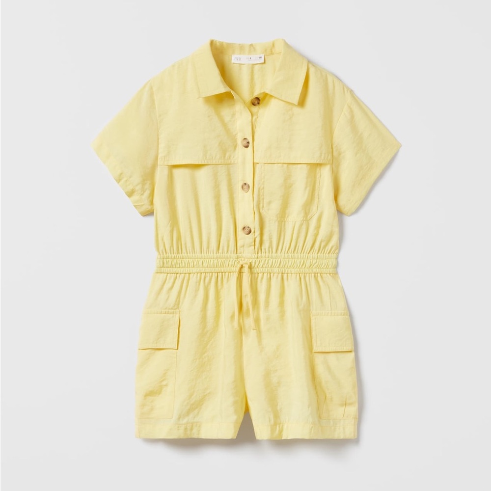 Zara Fluid cargo jumpsuit size 9 for girls